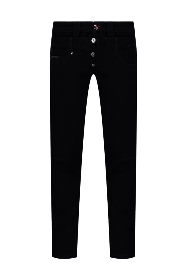 Philipp Plein man black cotton jeans for men buy with prices and photos 139207 - photo 1