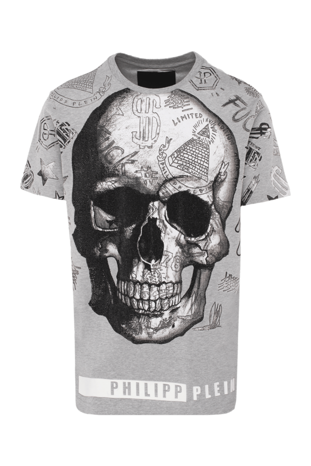 Philipp Plein man gray cotton t-shirt for men buy with prices and photos 139216 - photo 1