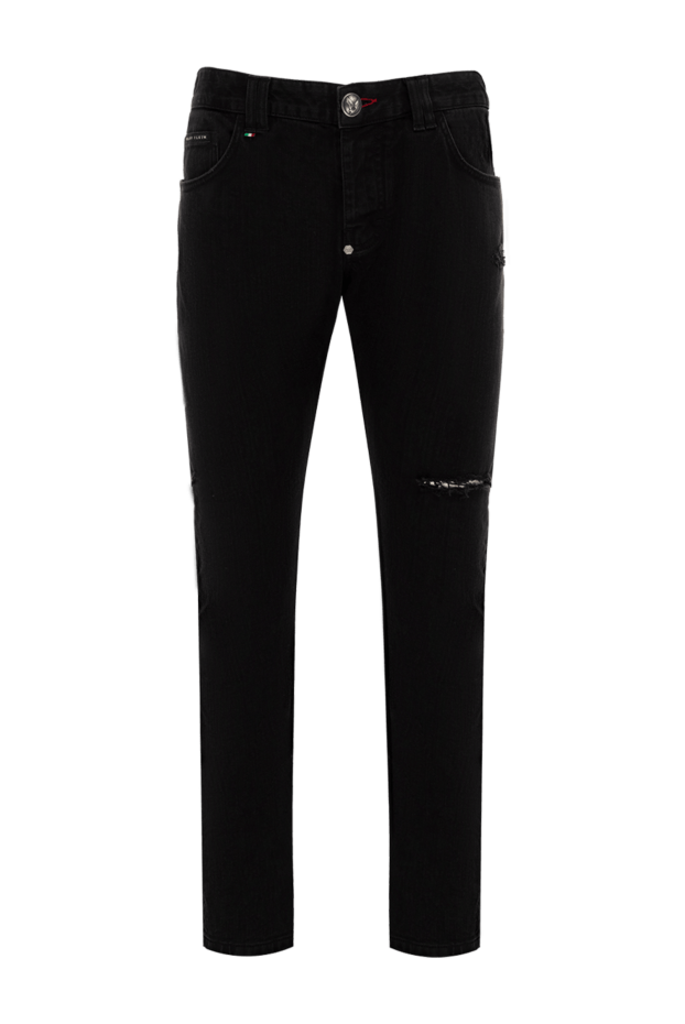 Philipp Plein man black cotton jeans for men buy with prices and photos 139242 - photo 1