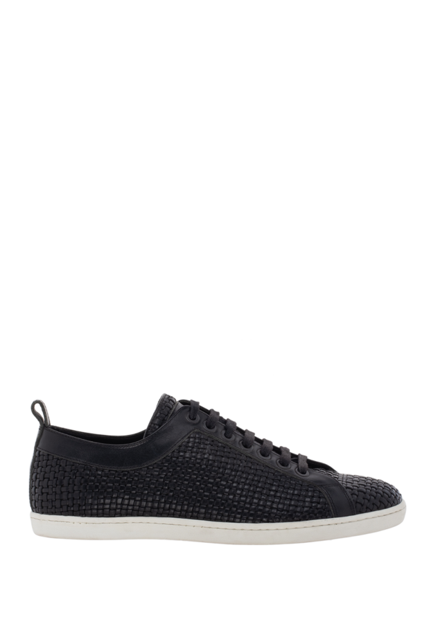 Corneliani man black leather sneakers for men buy with prices and photos 139432 - photo 1