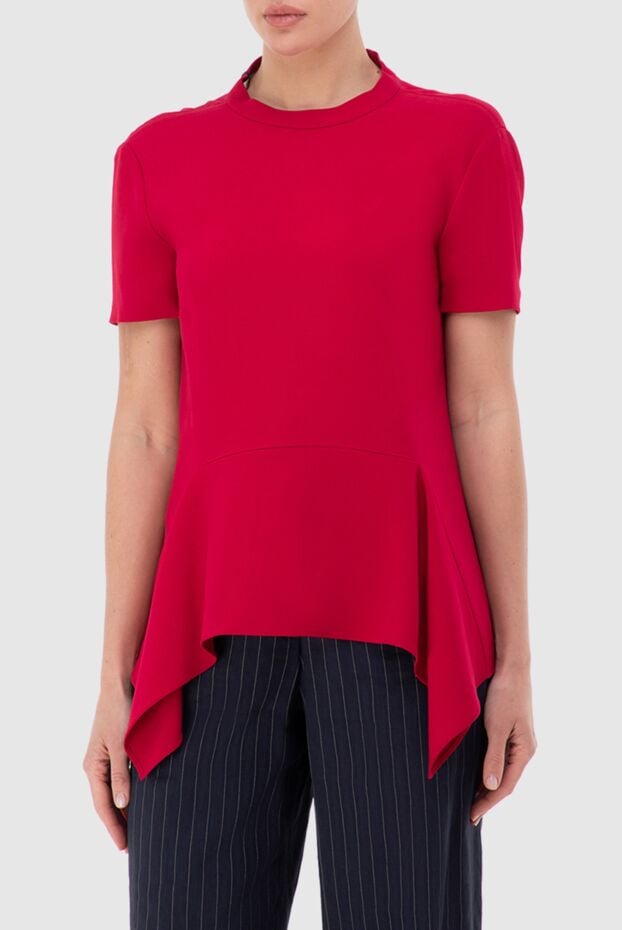 Stella McCartney women's blouse with an asymmetric hem red 139590 - photo 3