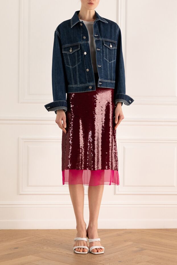 Stella McCartney woman pink polyester and silk skirt for women buy with prices and photos 139591 - photo 2