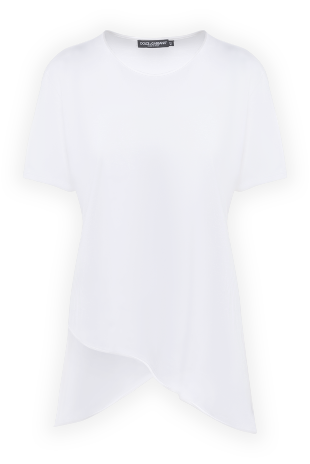 Dolce & Gabbana woman white cotton t-shirt for women buy with prices and photos 139611 - photo 1