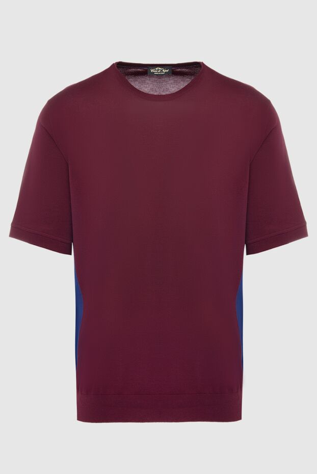 Cesare di Napoli man cotton t-shirt burgundy for men buy with prices and photos 139689 - photo 1