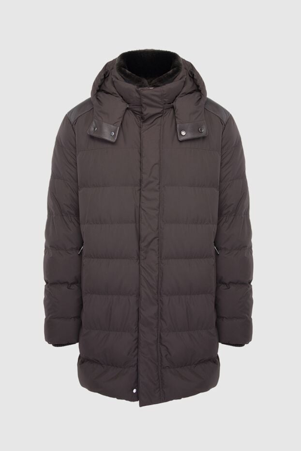 Bilancioni down jacket for men made of wool and polyester brown 139752 - photo 1