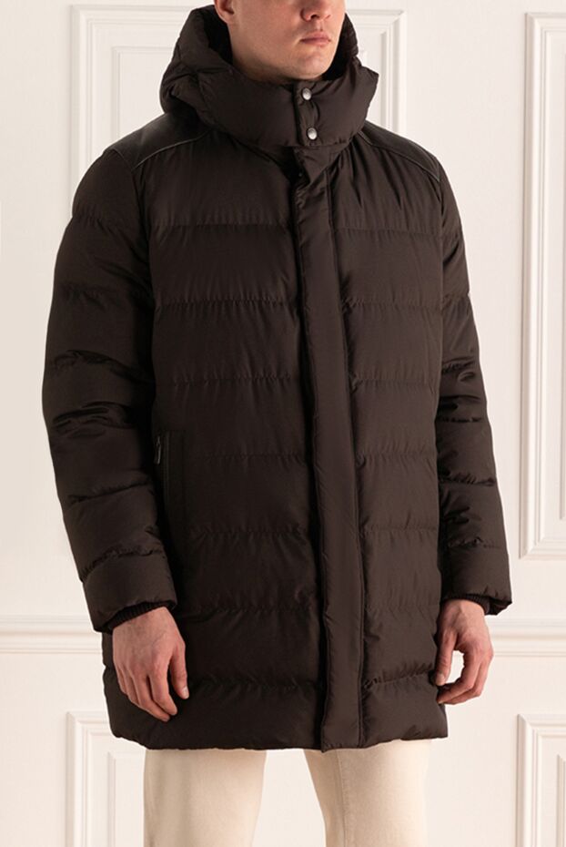 Bilancioni down jacket for men made of wool and polyester brown 139752 - photo 3