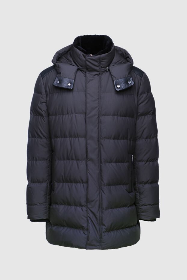 Bilancioni men's down jacket made of wool and polyester blue 139753 - photo 1