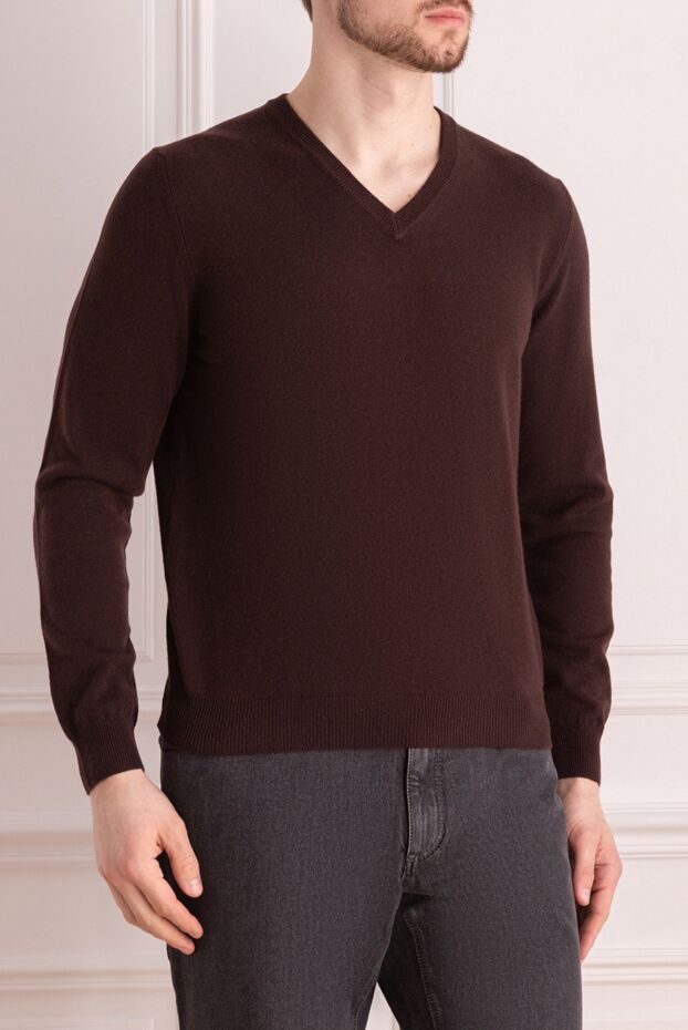 Bilancioni warm cashmere jumper in deep brown shade 139777 - photo 3