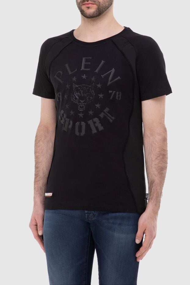 Plein Sport functional cotton t-shirt with raised logo and panther 139851 - photo 2