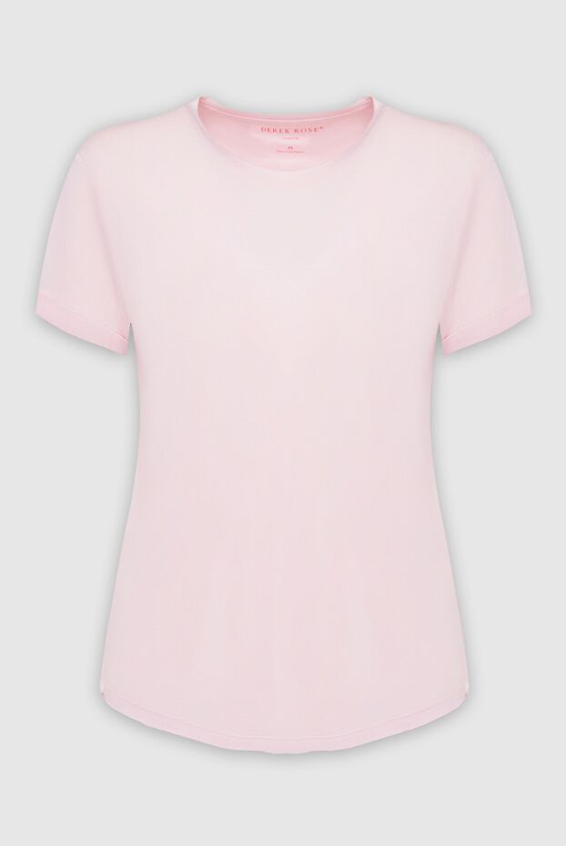 Derek Rose woman pink micromodal t-shirt for women buy with prices and photos 139862 - photo 1