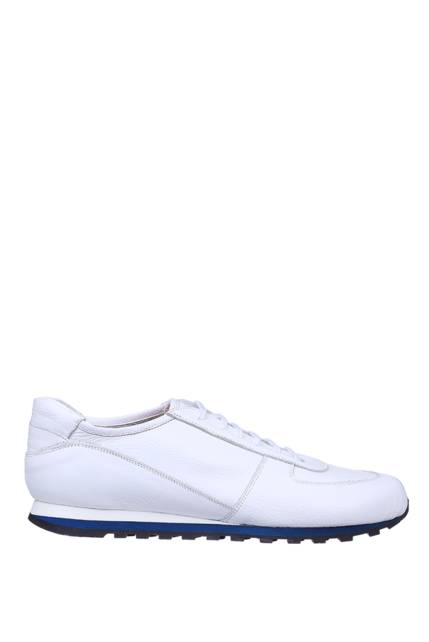 Andrea Ventura men's leather sneakers with contrasting embossed sole 139938 - photo 1