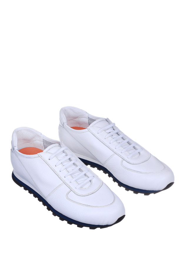 Andrea Ventura men's leather sneakers with contrasting embossed sole 139938 - photo 3