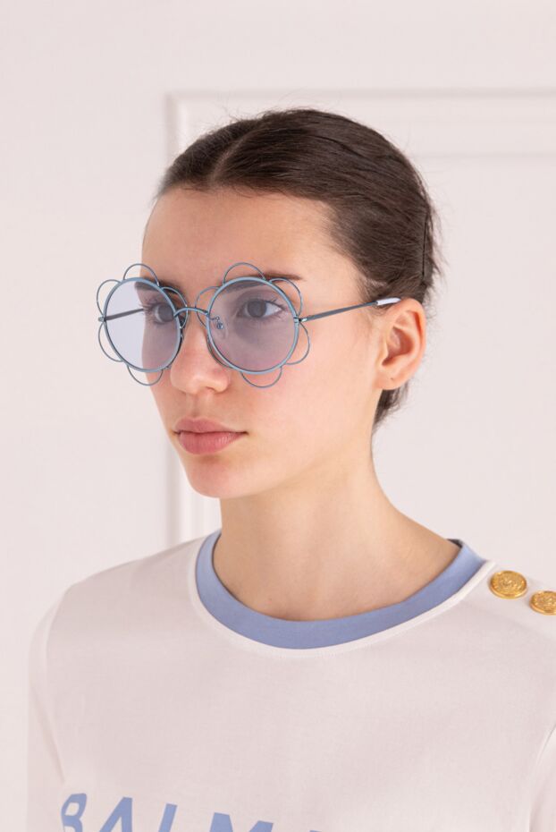 Yazbukey woman blue plastic and metal glasses for women buy with prices and photos 139953 - photo 2