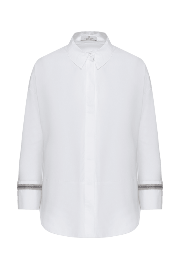 Panicale женские блуза из хлопка белая женская купить с ценами и фото 139974 - фото 1