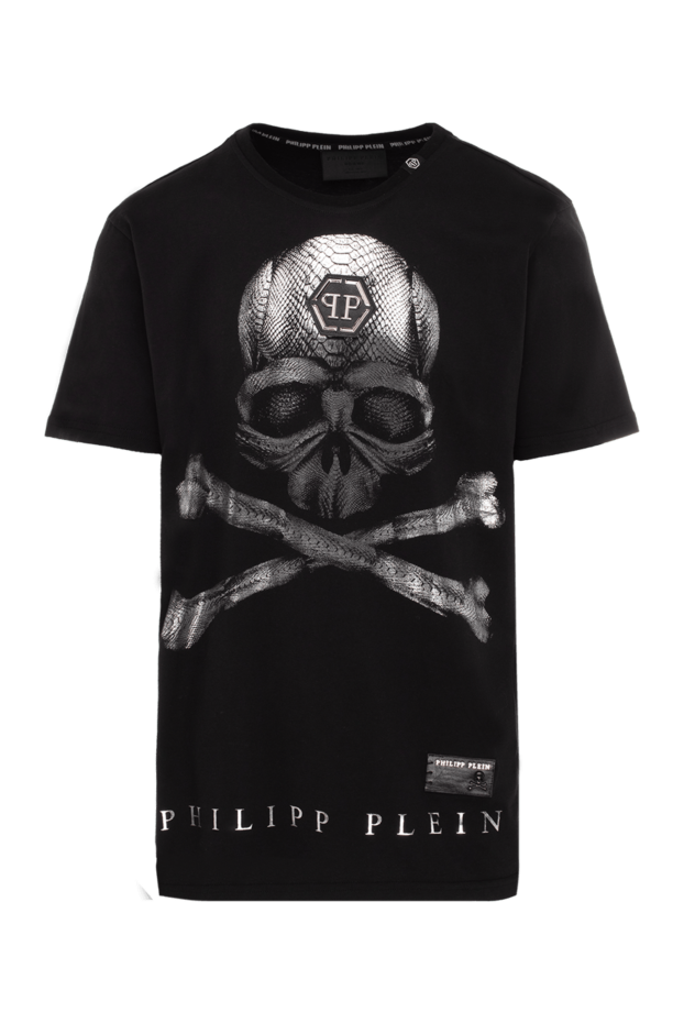 Philipp Plein man black cotton t-shirt for men buy with prices and photos 140018 - photo 1