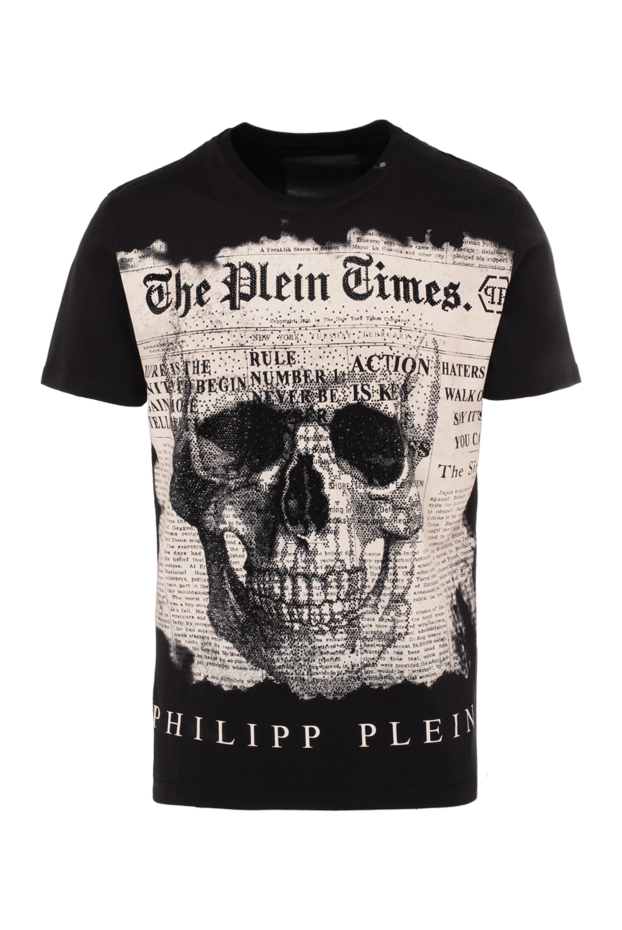 Philipp Plein man black cotton t-shirt for men buy with prices and photos 140019 - photo 1