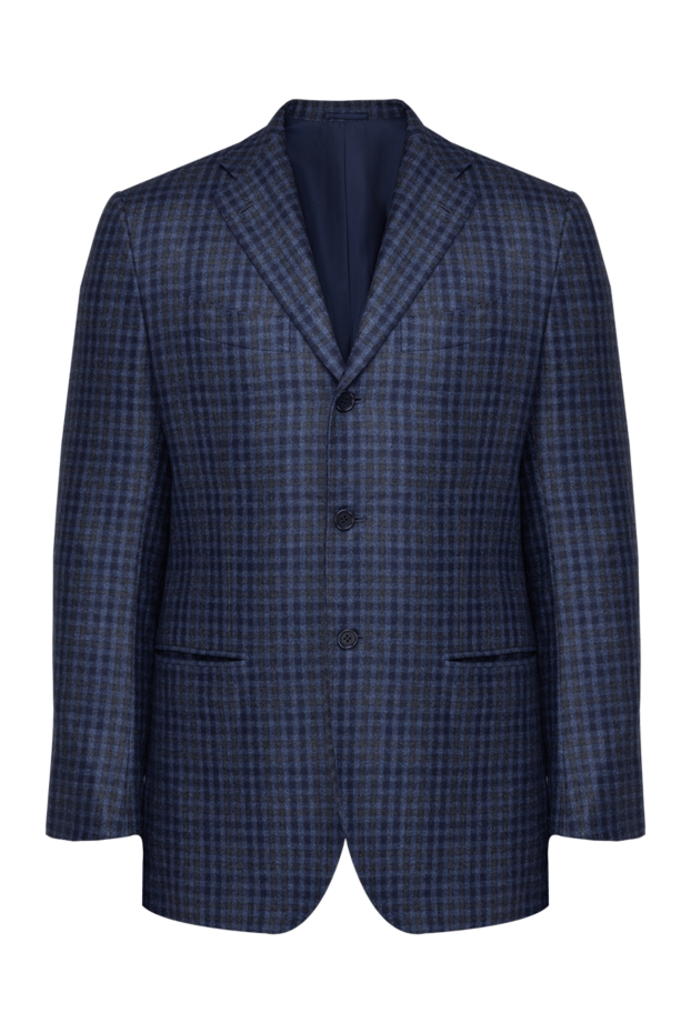 Kiton blue cashmere jacket for men 140148 - photo 1