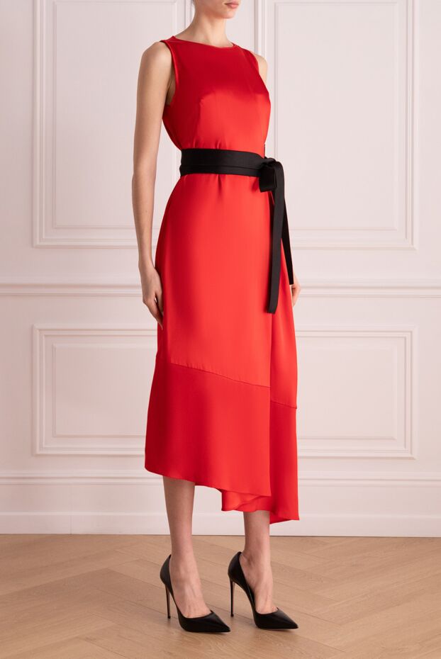 Amanda Wakeley red silk and polyester dress for women 140220 - photo 3