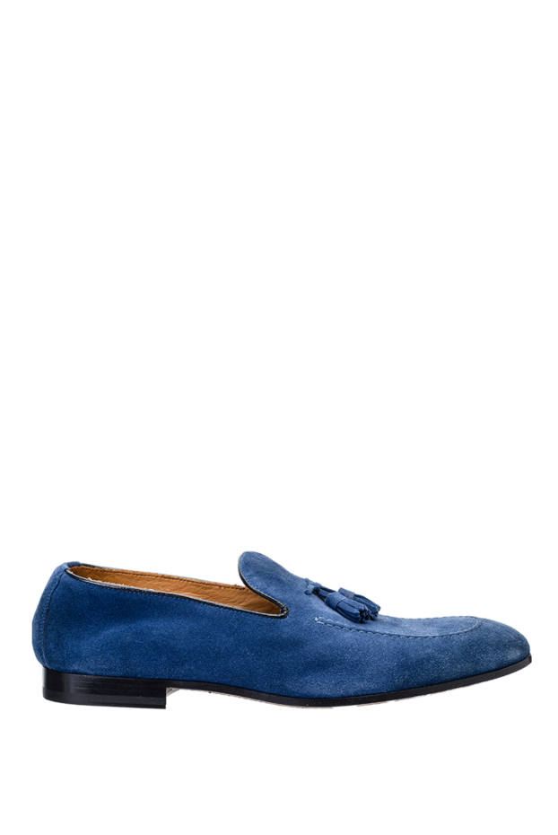 Doucal`s man blue suede loafers for men buy with prices and photos 140235 - photo 1