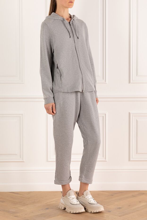 Derek Rose sports suit for women made of cotton gray 140253 - photo 3