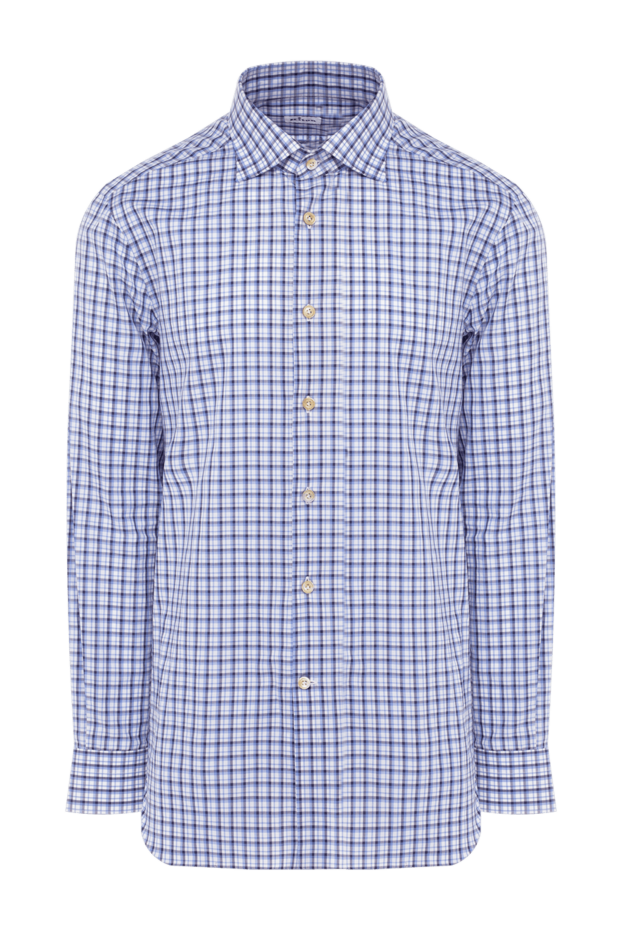 Kiton man blue cotton shirt for men buy with prices and photos 140300 - photo 1