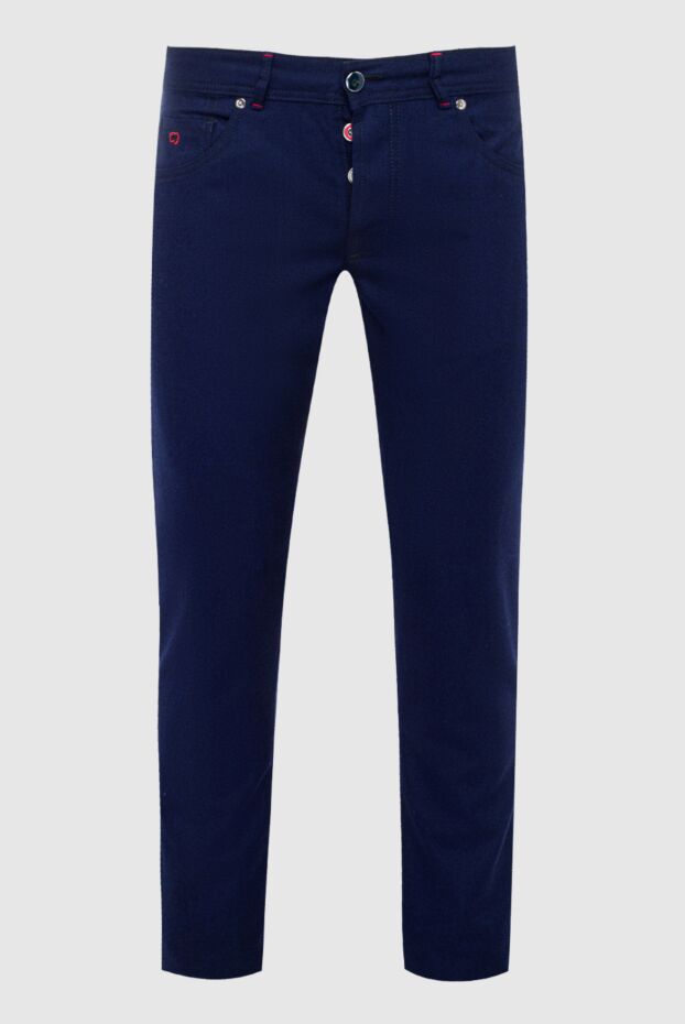 Marco Pescarolo man blue wool trousers for men buy with prices and photos 140342 - photo 1