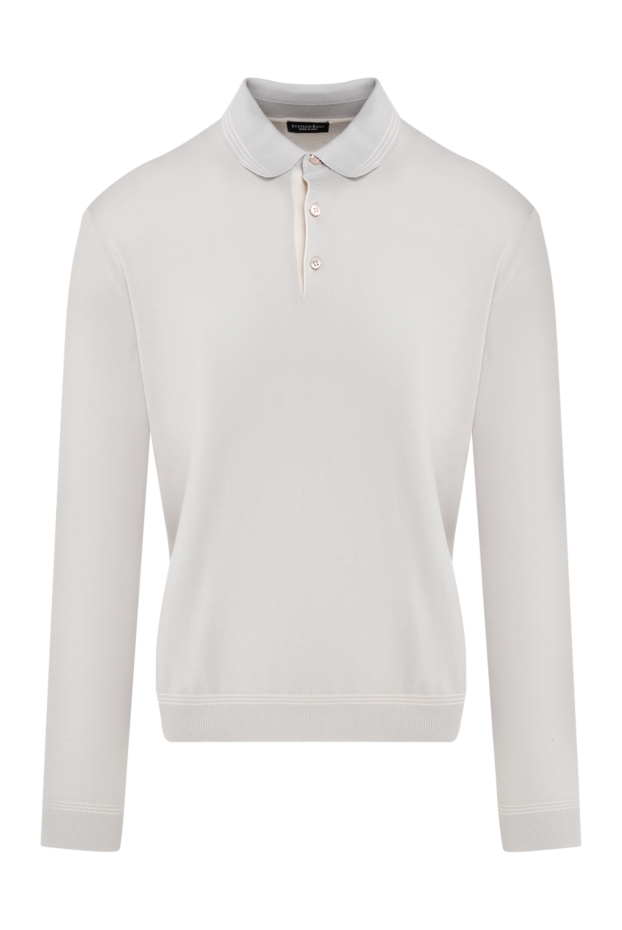 Stefano Ricci long-sleeve polo shirt in silk and cashmere in a milky shade 140382 - photo 1