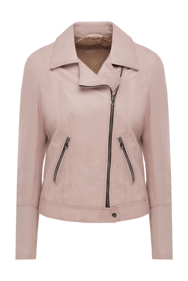 Barba Napoli woman women's pink genuine leather jacket buy with prices and photos 140389 - photo 1