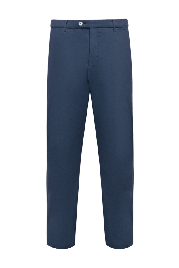 Marco Pescarolo men's classic blue trousers made of lightweight material (markdown) 195560 - photo 1