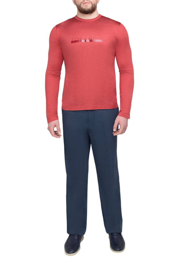 Marco Pescarolo men's classic blue trousers made of lightweight material (markdown) 195560 - photo 2