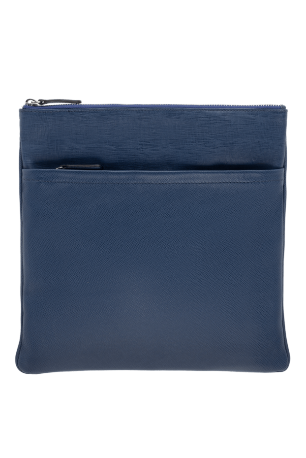 Cesare di Napoli мужские сумка через плечо из натуральной кожи синяя мужская купить с ценами и фото 140451 - фото 1