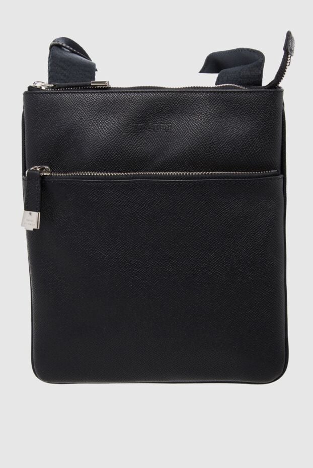 Araldi 1930 black saffiano leather shoulder bag with external zip pocket 140454 - photo 1