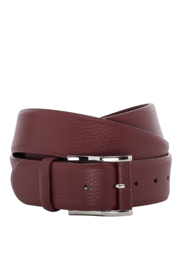 Cesare di Napoli man leather belt burgundy for men buy with prices and photos 140533 - photo 1