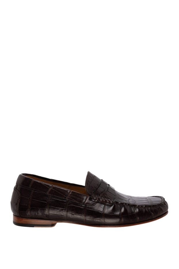 Cesare di Napoli man brown alligator loafers for men buy with prices and photos 140600 - photo 1