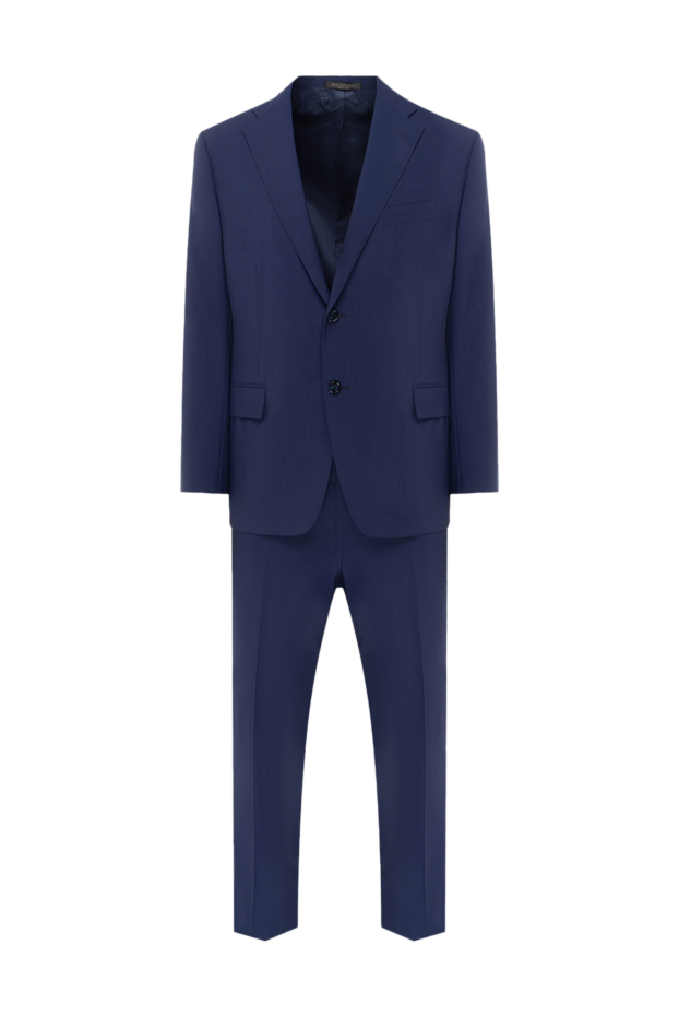 Corneliani mens deep blue classic wool suit 140623 - photo 1