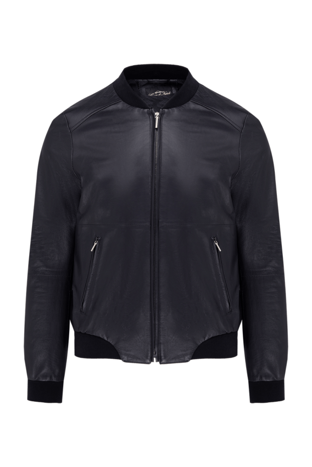 Cesare di Napoli мужские куртка кожаная черная мужская купить с ценами и фото 140647 - фото 1