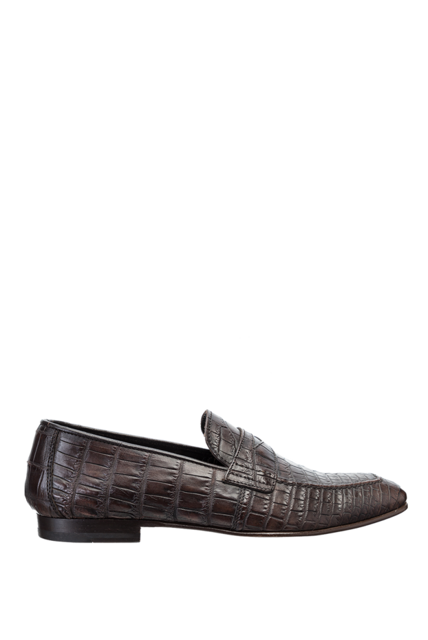 Cesare di Napoli man brown crocodile leather loafers for men buy with prices and photos 140655 - photo 1