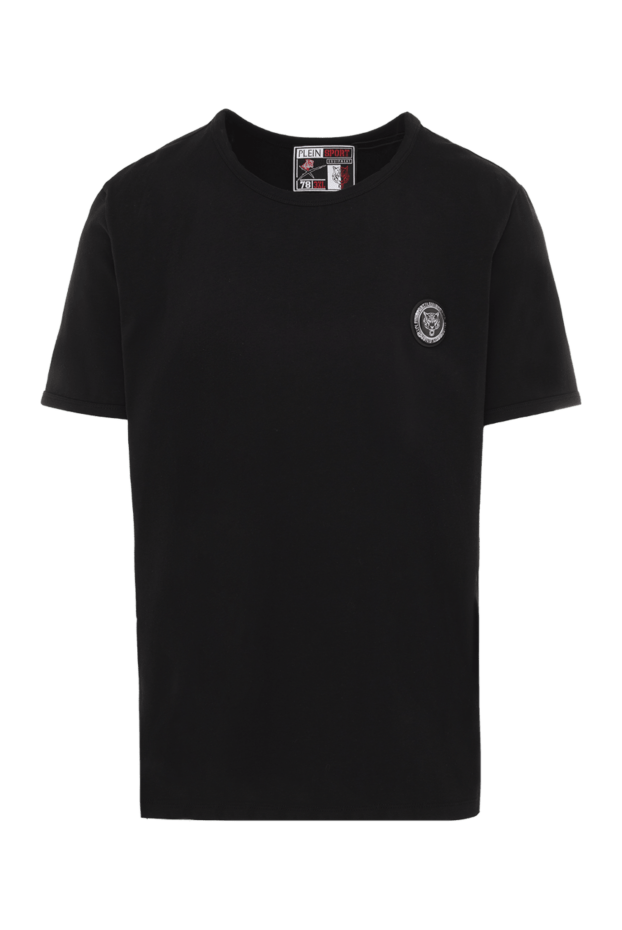 Plein Sport man black cotton and elastane t-shirt for men buy with prices and photos 140734 - photo 1