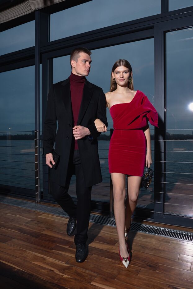 Black wool coat for men - photo 2