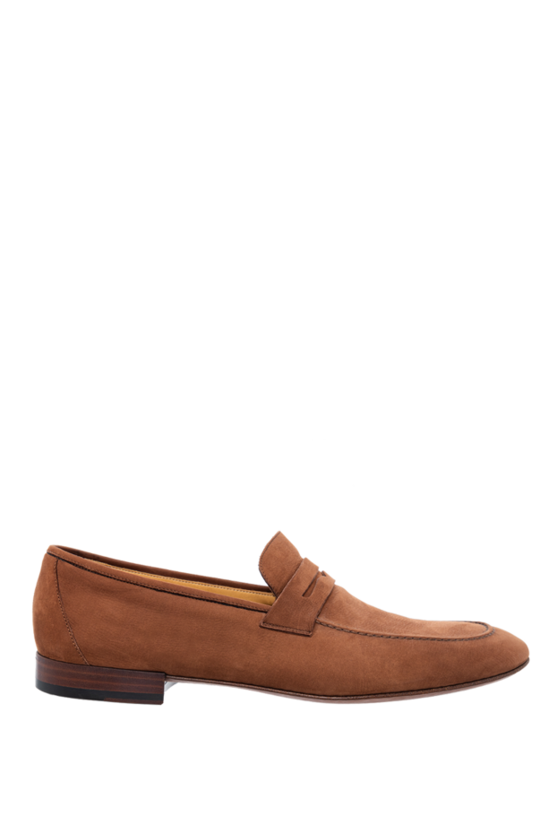 Loro Piana men's suede penny loafers in red to go with a suit 140938 - photo 1