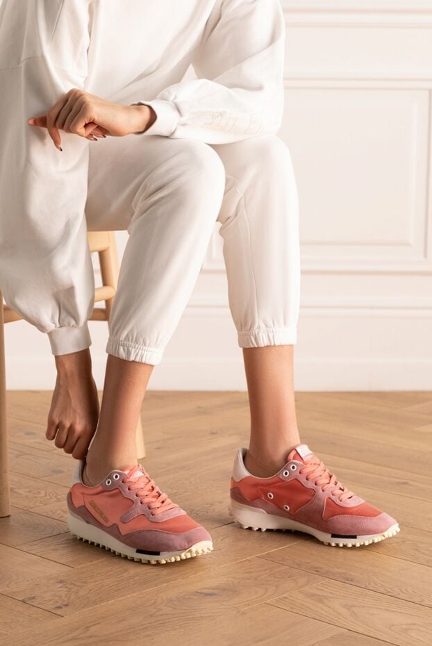 Golden Goose women's sneakers in pink with a logo 141036 - photo 2