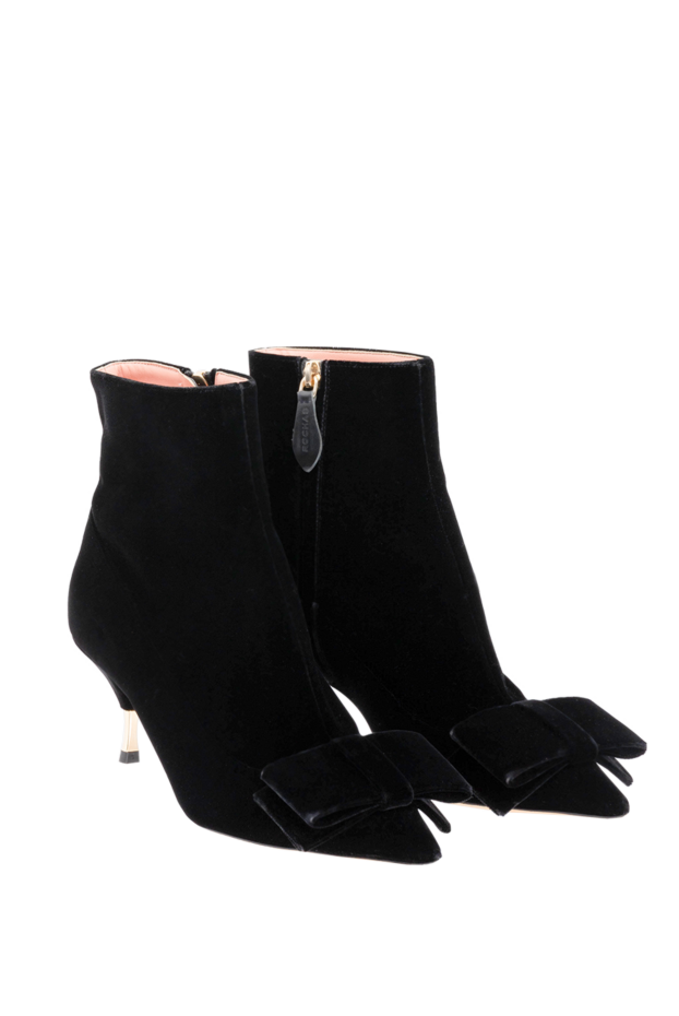 Rochas women's black boots with a bow on the toe 141075 - photo 3