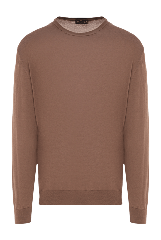 Cesare di Napoli man brown wool jumper for men buy with prices and photos 141366 - photo 1