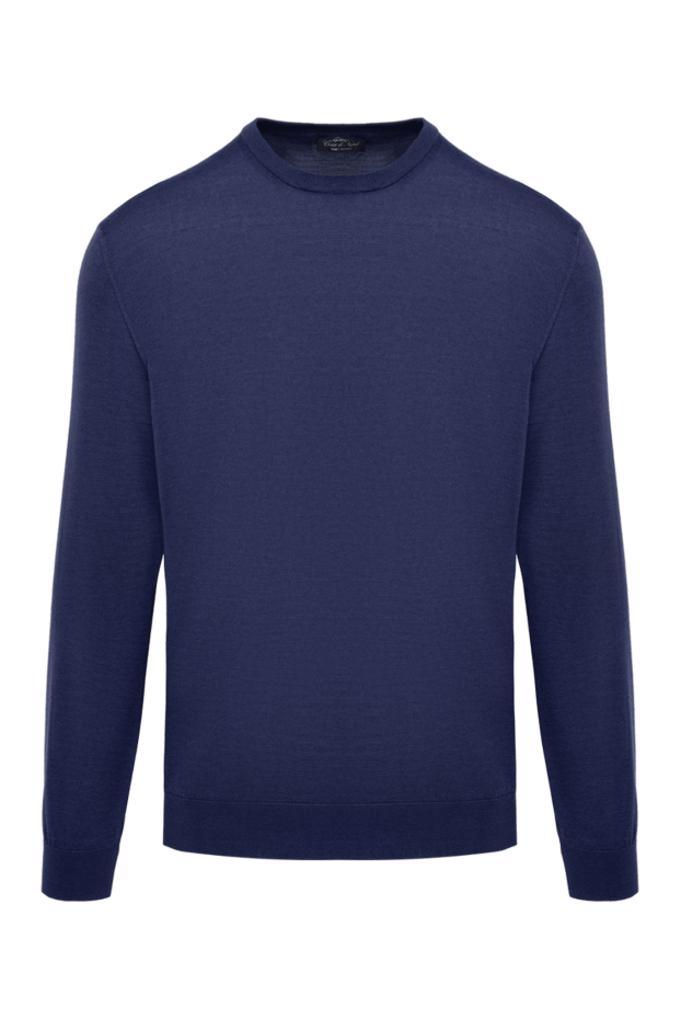 Cesare di Napoli man wool, cashmere and silk jumper purple for men buy with prices and photos 141411 - photo 1