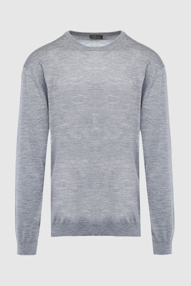 Cesare di Napoli man wool, cashmere and silk jumper gray for men buy with prices and photos 141416 - photo 1