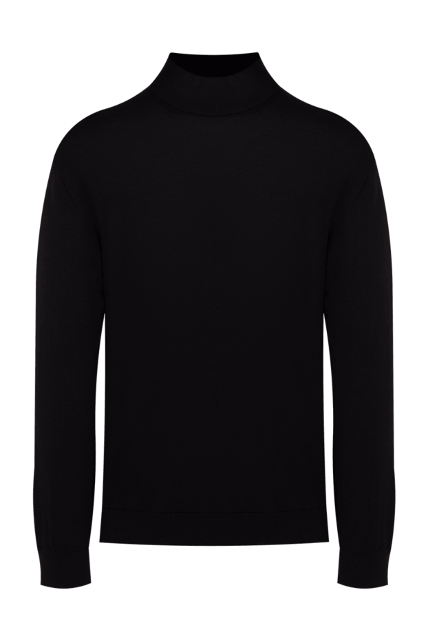 Cesare di Napoli man black wool turtleneck jumper for men buy with prices and photos 141427 - photo 1