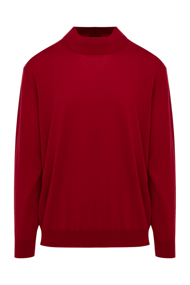 Cesare di Napoli man red wool turtleneck jumper for men buy with prices and photos 141430 - photo 1