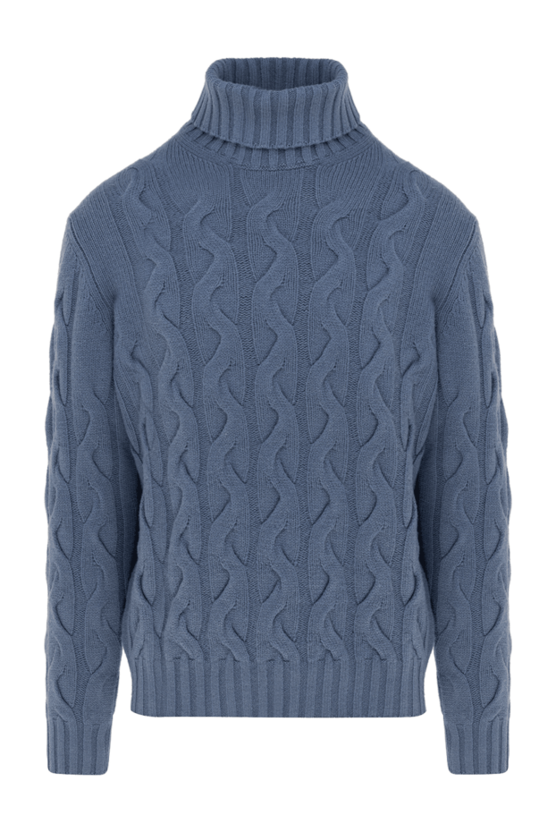 Cesare di Napoli man golf men's wool and cashmere blue buy with prices and photos 141438 - photo 1