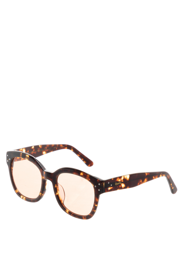 Spektre women's square glasses brown with yellow 141457 - photo 3