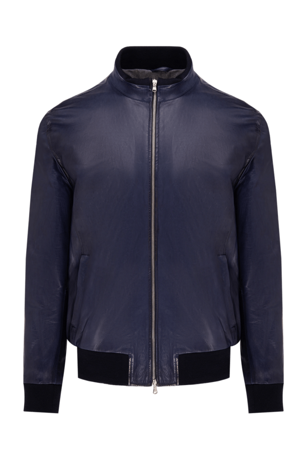 Barba Napoli man blue leather jacket for men buy with prices and photos 141540 - photo 1